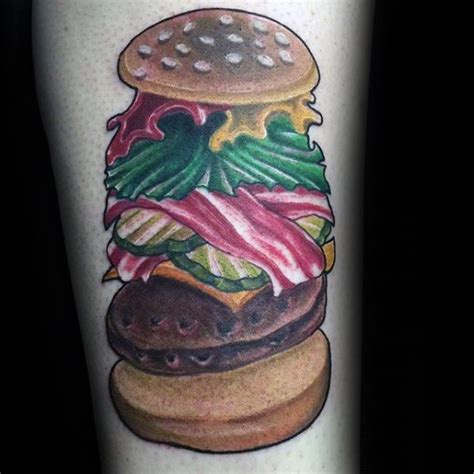 tatuajes de hamburguesas|Tatuaje hamburguesa